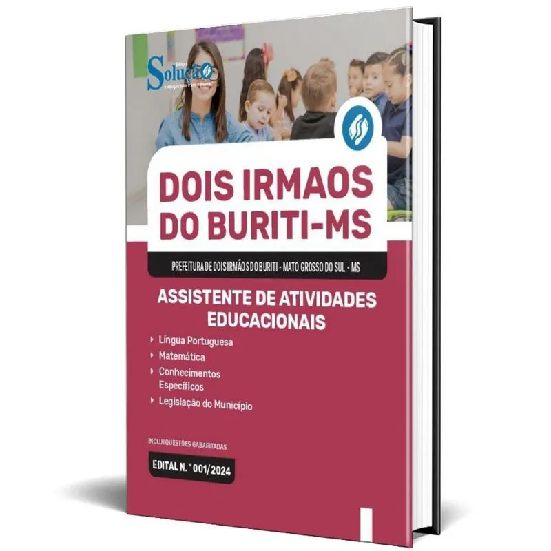 Apostila Prefeitura Dois Irmãos Do Buriti Ms 2024 Assistente