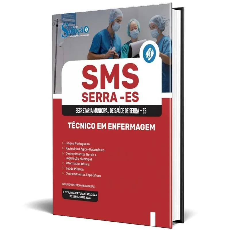 Apostila Sms Serra Es 2024 - Técnico Em Enfermagem