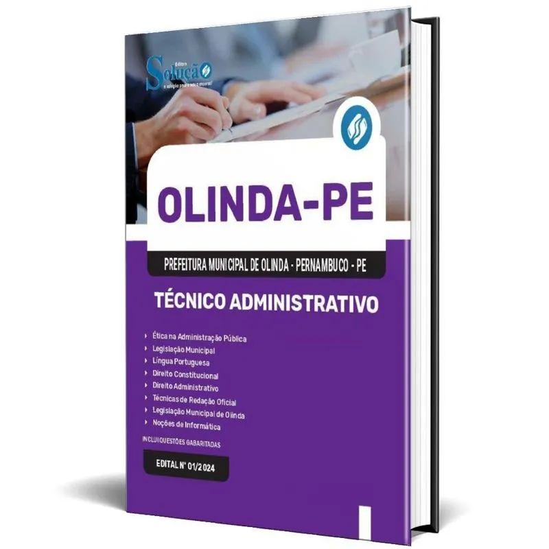 Apostila Prefeitura Olinda Pe 2024 - Técnico Administrativo