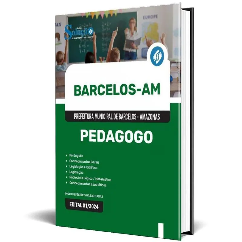 Apostila Prefeitura De Barcelos Am 2024 - Pedagogo