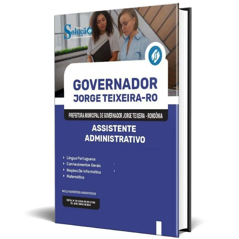 Apostila Prefeitura Governador Jorge Teixeira Ro 2024