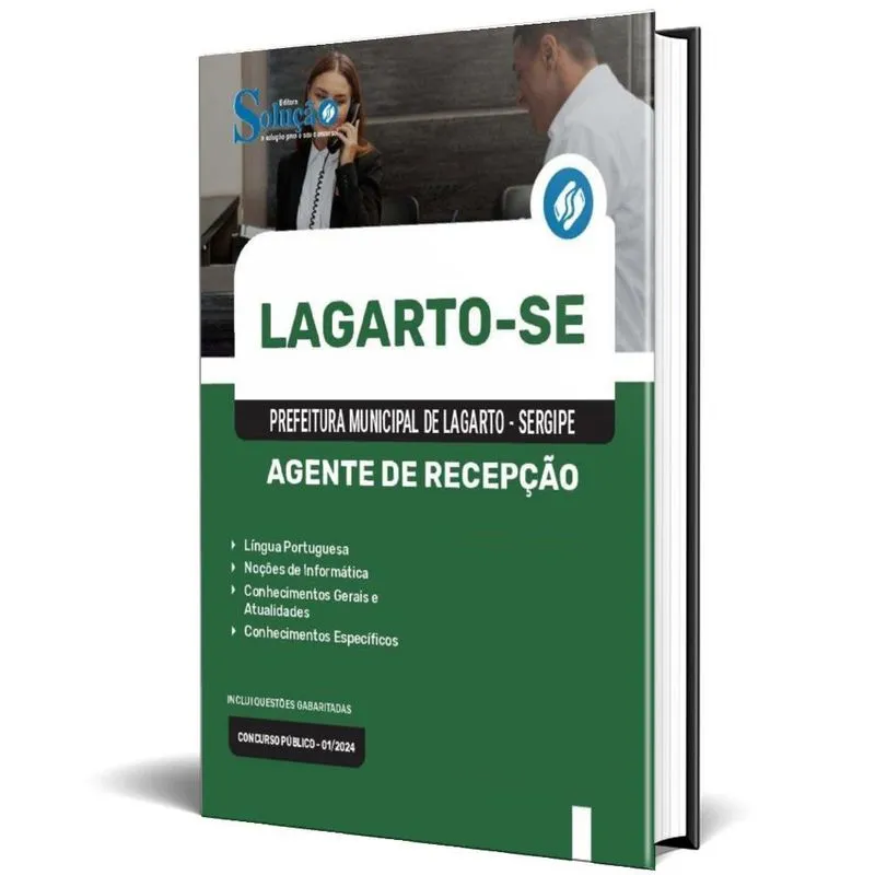 Apostila Prefeitura De Lagarto Se 2024 - Agente De Recepção