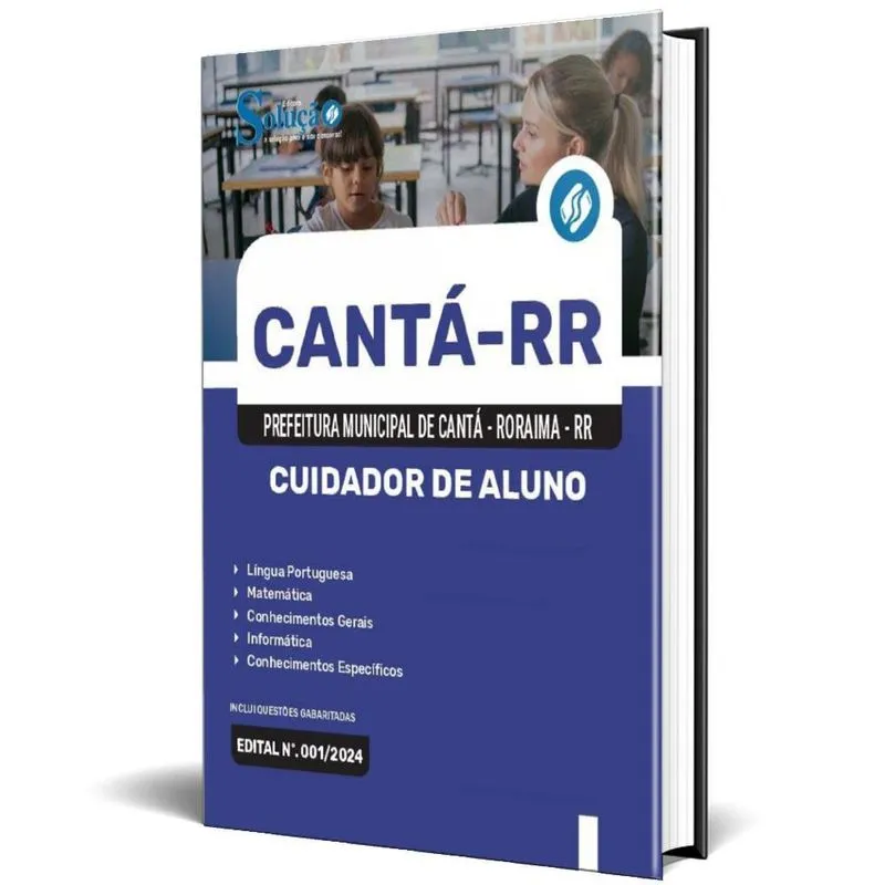 Apostila Prefeitura De Cantá Rr 2024 - Cuidador De Aluno