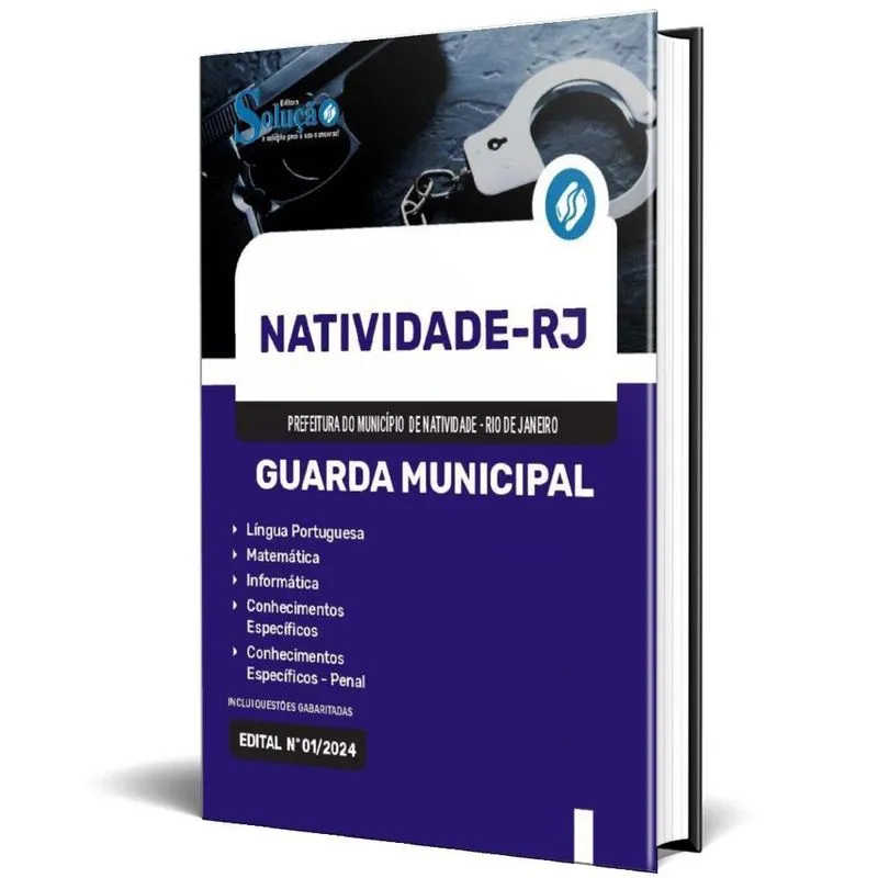 Apostila Prefeitura De Natividade Rj 2024 - Guarda Municipal