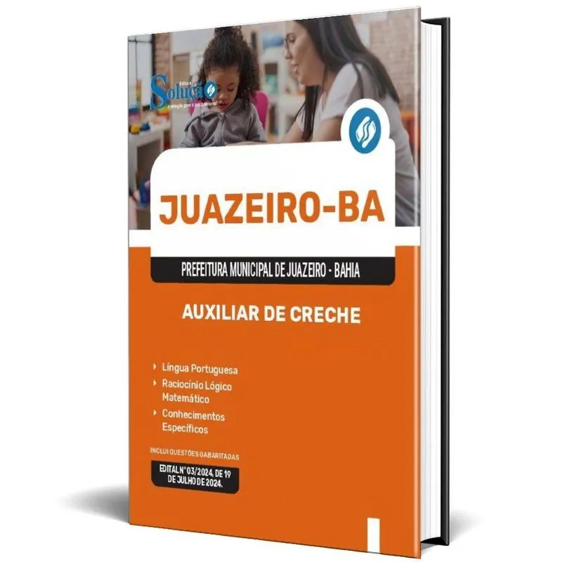 Apostila Prefeitura De Juazeiro Ba 2024 - Auxiliar De Creche