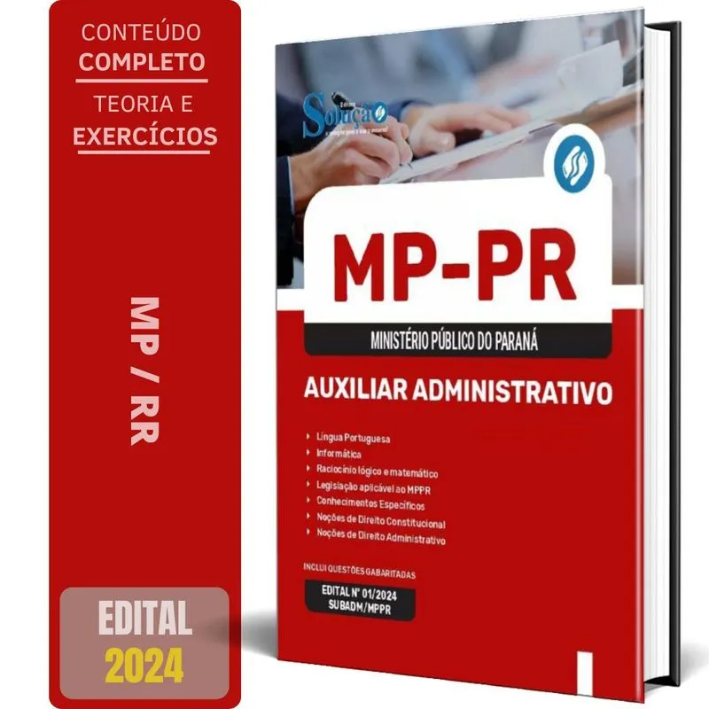 Apostila Mp Pr 2024 - Auxiliar Administrativo