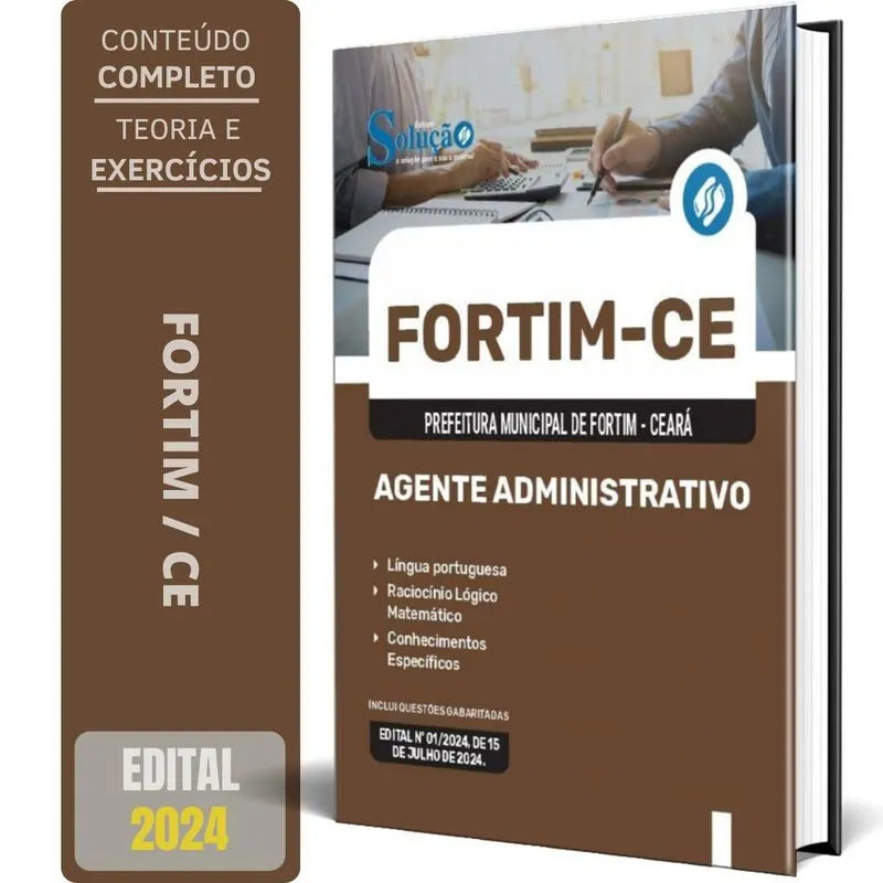 Apostila Prefeitura Fortim Ce 2024 - Agente Administrativo