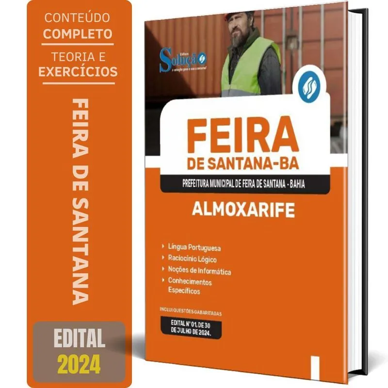 Apostila Prefeitura De Feira De Santana Ba 2024 - Almoxarife