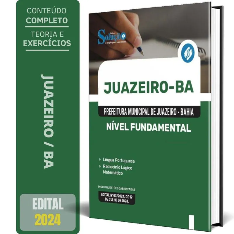 Apostila Prefeitura Juazeiro Ba 2024 Nível Fundamental Comum