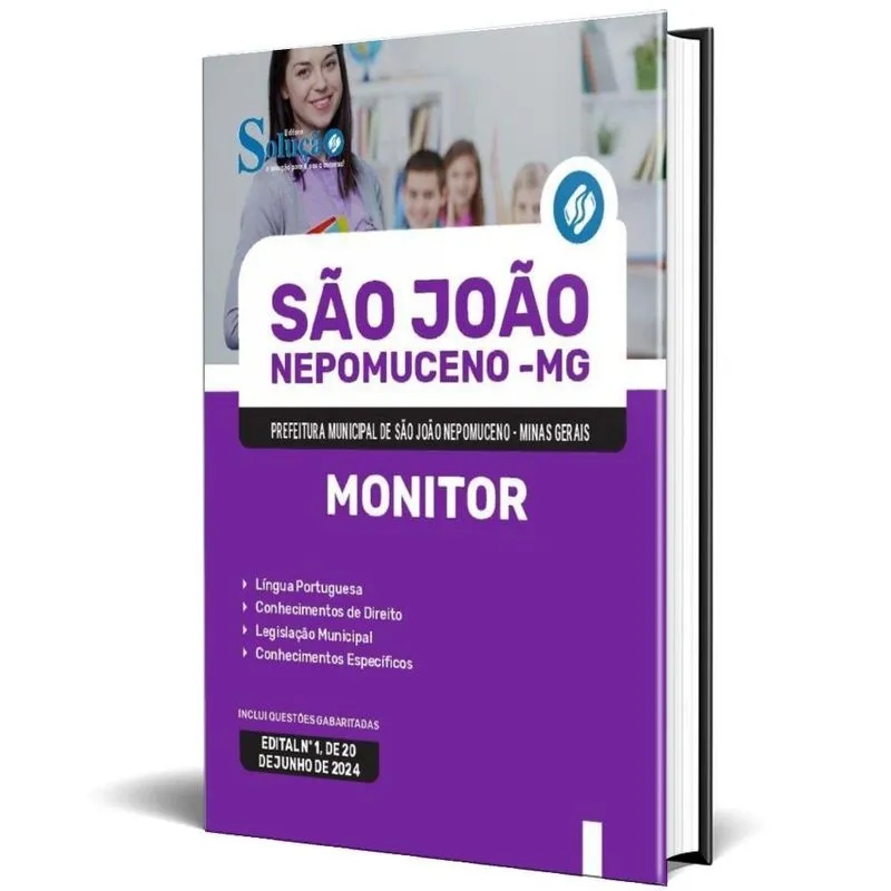 Apostila Prefeitura De São João Nepomuceno Mg 2024 - Monitor