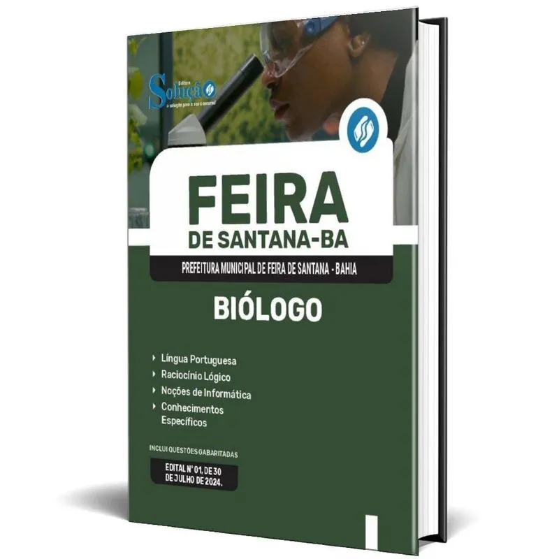 Apostila Prefeitura De Feira De Santana Ba 2024 - Biólogo