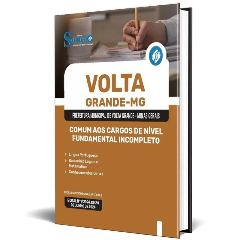Apostila Prefeitura Volta Grande Mg 2024 Comum Aos Cargos