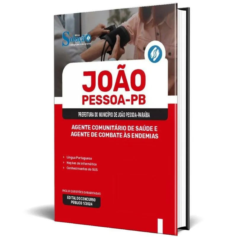 Apostila Prefeitura João Pessoa Pb 2024 Agente Comunitário