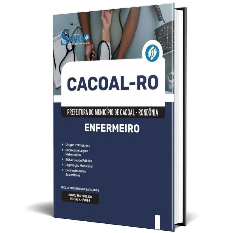 Apostila Prefeitura De Cacoal Ro 2024 - Enfermeiro