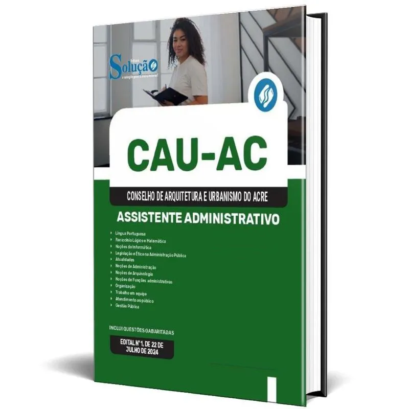 Apostila Concurso Cau Ac 2024 - Assistente Administrativo