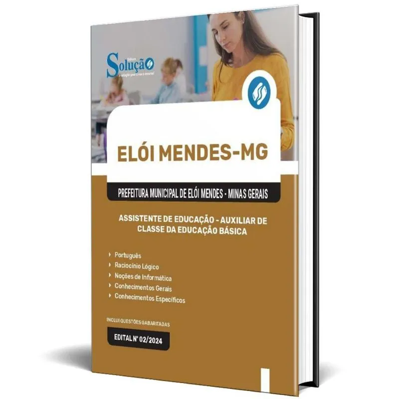 Apostila Prefeitura Elói Mendes Mg 2024 Assistente Educação