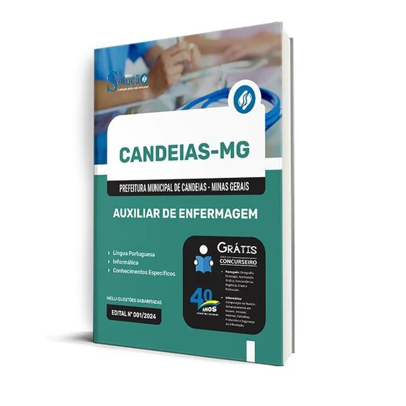 Apostila Prefeitura Candeias Mg 2024 - Auxiliar Enfermagem