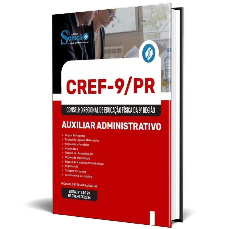 Apostila Cref 9 2024 - Auxiliar Administrativo