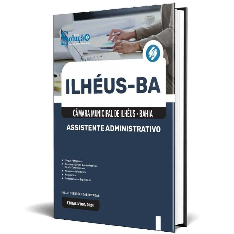 Apostila Câmara Ilhéus Ba 2024 - Assistente Administrativo