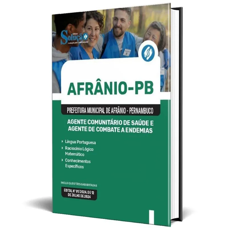 Apostila Prefeitura Afrânio Pe 2024 Agente Comunitário Saúde