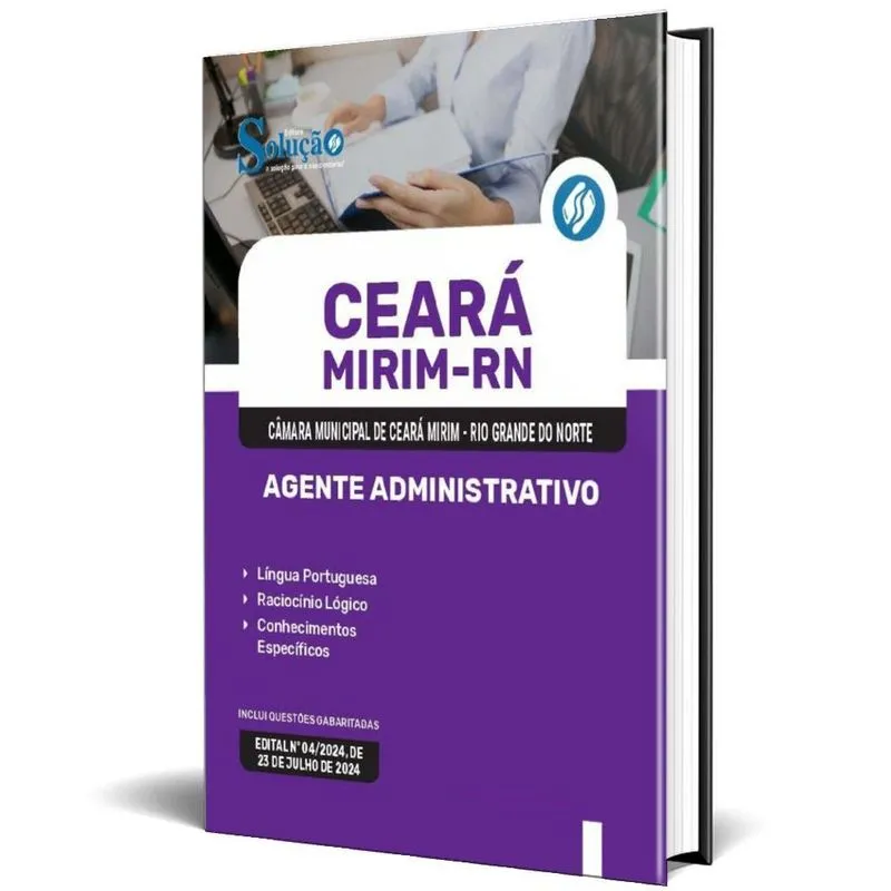 Apostila Câmara Ceará Mirim Rn 2024 - Agente Administrativo