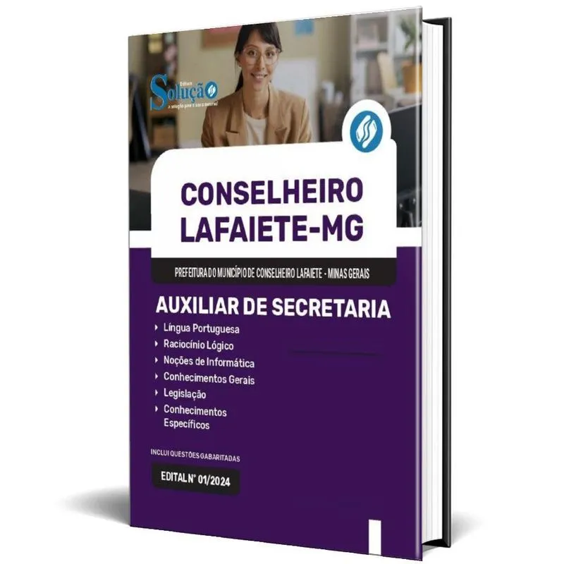 Apostila Prefeitura Conselheiro Lafaiete Mg 2024 Auxiliar