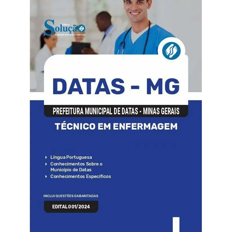 Apostila Prefeitura De Datas Mg 2024 - Técnico Em Enfermagem