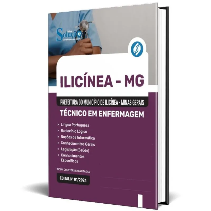 Apostila Prefeitura Ilicínea Mg 2024 - Técnico Em Enfermagem