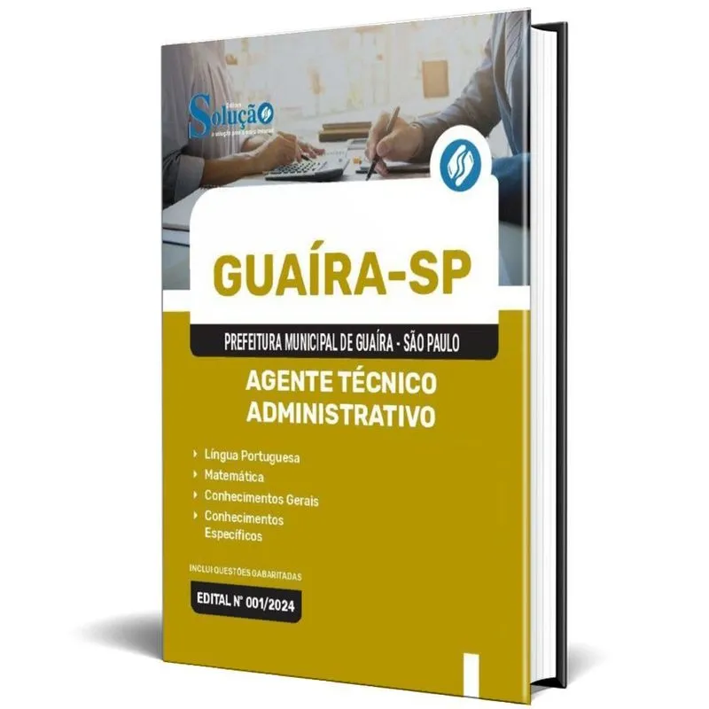 Apostila Prefeitura Guaíra Sp 2024 Agente Técnico