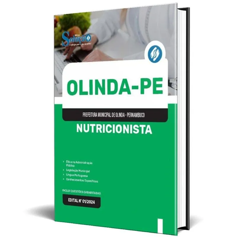 Apostila Prefeitura De Olinda Pe 2024 - Nutricionista