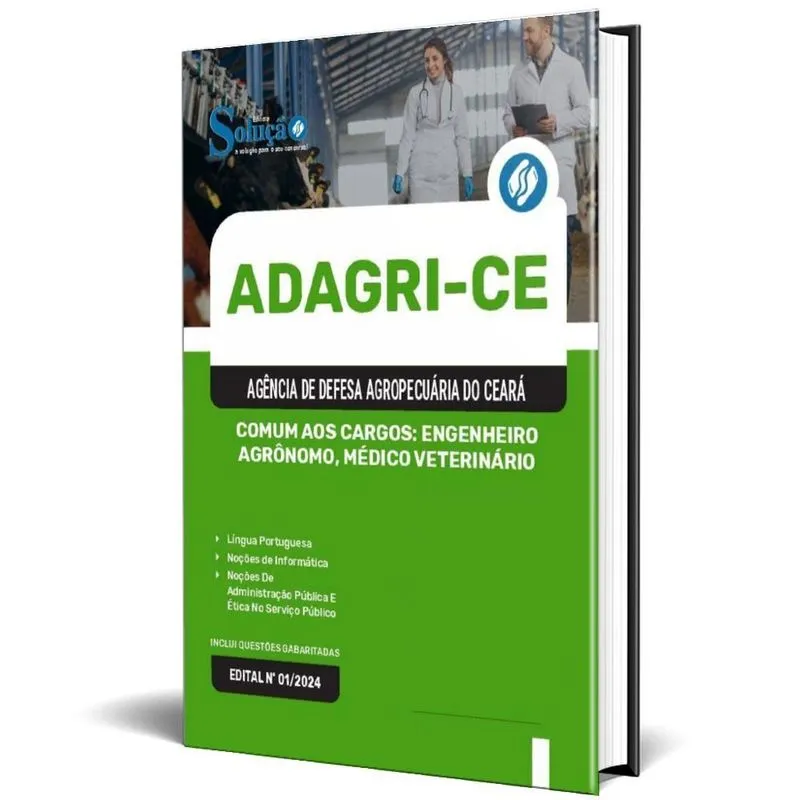 Apostila Adagri Ce 2024 Comum Aos Cargos: Engenheiro