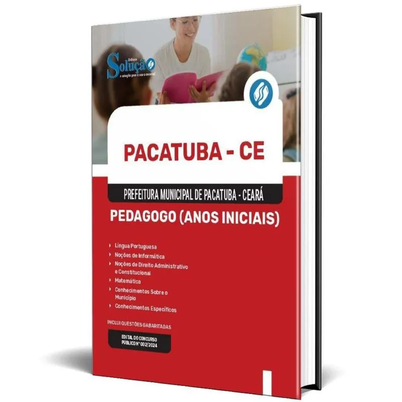 Apostila Prefeitura Pacatuba Ce 2024 Pedagogo Anos Iniciais