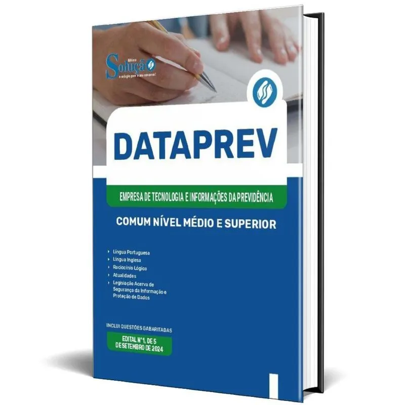 Apostila Dataprev 2024 - Comum Nível Médio E Superior