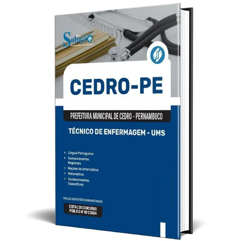 Apostila Prefeitura Cedro Pe 2024 - Técnico Enfermagem - Ums