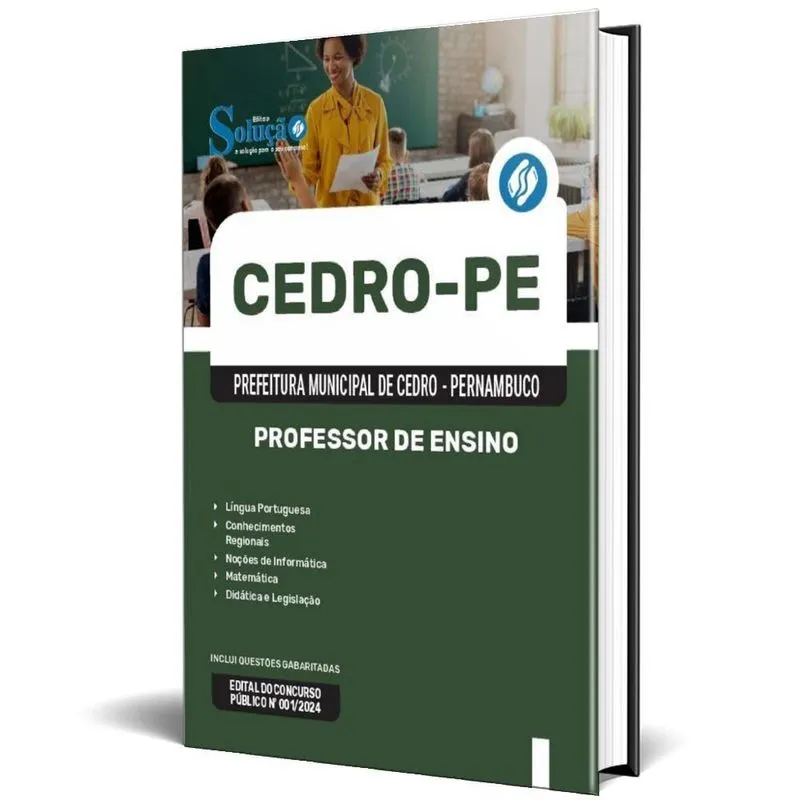 Apostila Prefeitura Cedro Pe 2024 - Professor Ensino - Comum