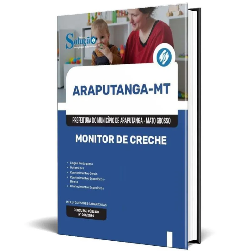 Apostila Prefeitura De Araputanga Mt 2024 - Monitor Creche