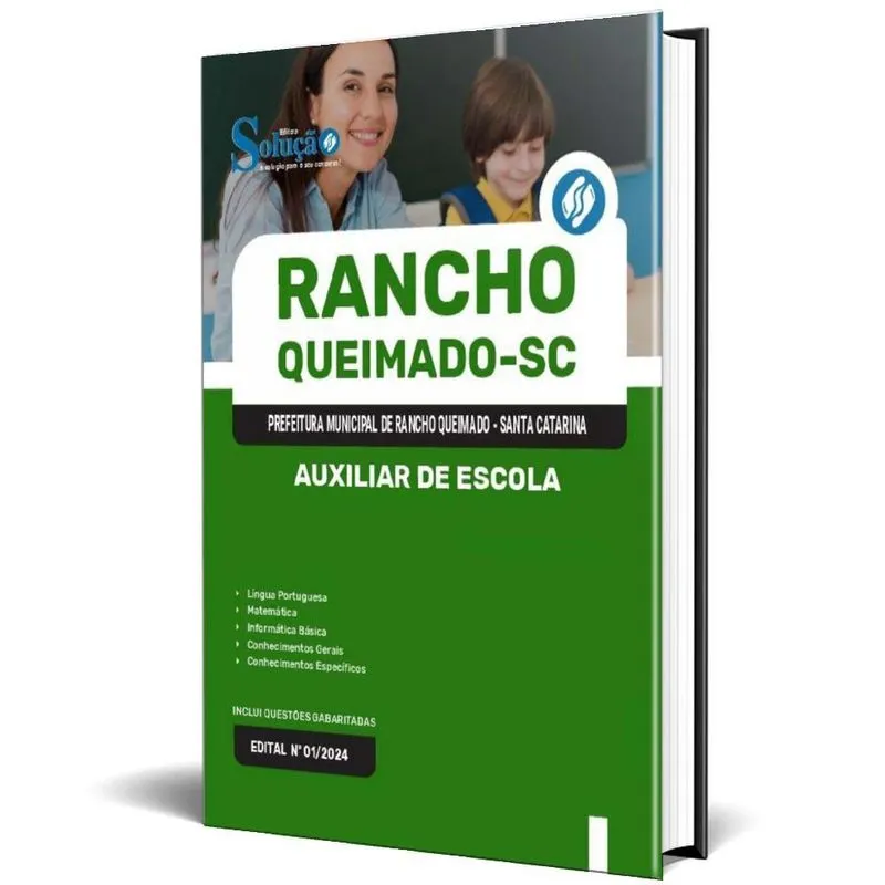 Apostila Prefeitura Rancho Queimado Sc 2024 Auxiliar Escola