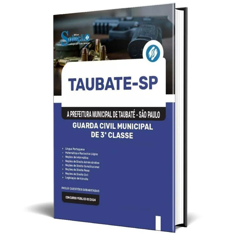Apostila Prefeitura Taubaté Sp 2024 Guarda Civil Municipal 3