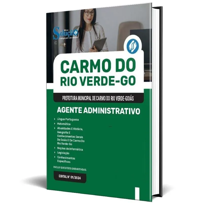 Apostila Prefeitura Carmo Do Rio Verde Go 2024 Agente
