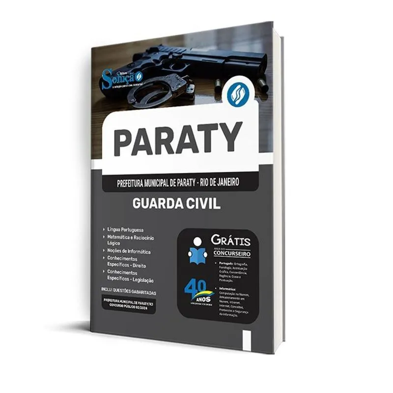 Apostila Prefeitura De Paraty Rj 2024 - Guarda Civil