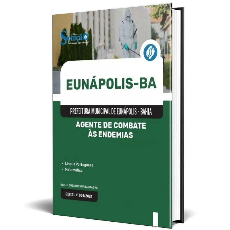 Apostila Prefeitura Eunápolis Ba 2024 Agente Combate Às
