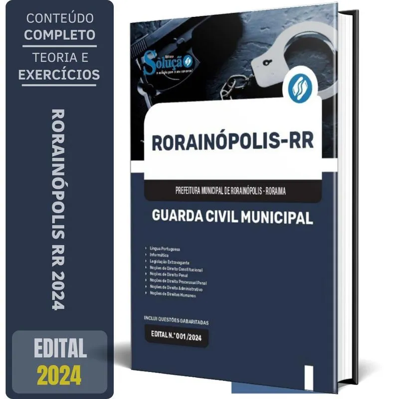Apostila Prefeitura De Rorainópolis Rr 2024 - Guarda Civil Municipal