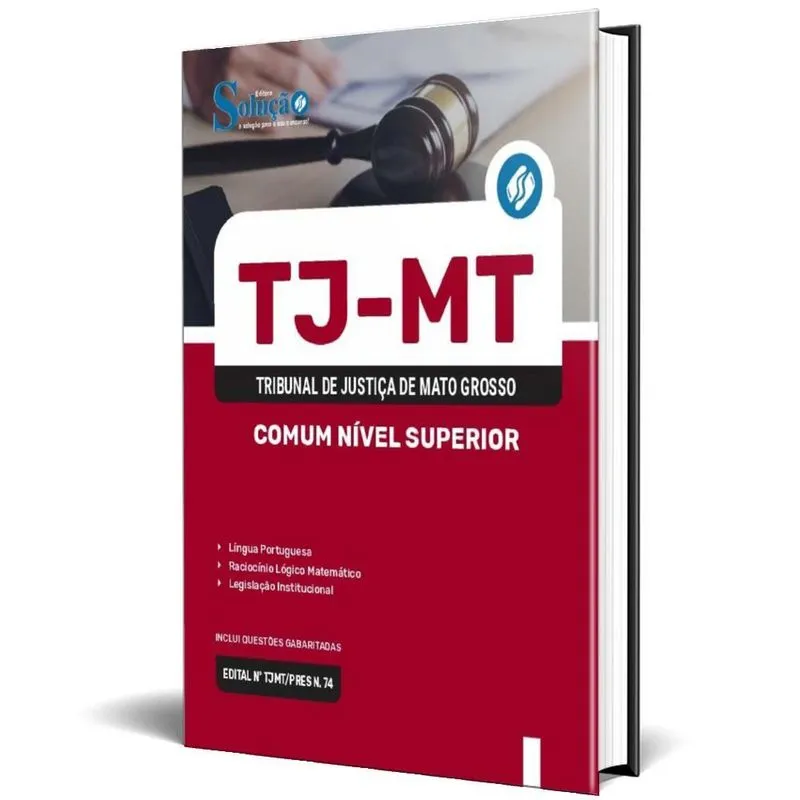 Apostila Tj Mt 2024 - Comum Nível Superior