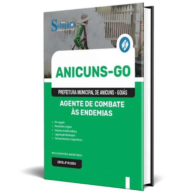 Apostila Prefeitura Anicuns Go 2024 Agente Combate Às