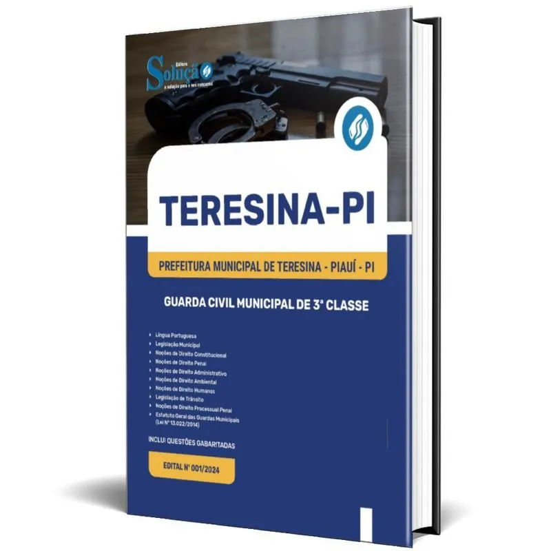 Apostila Prefeitura Teresina Pi 2024 Guarda Civil Municipal