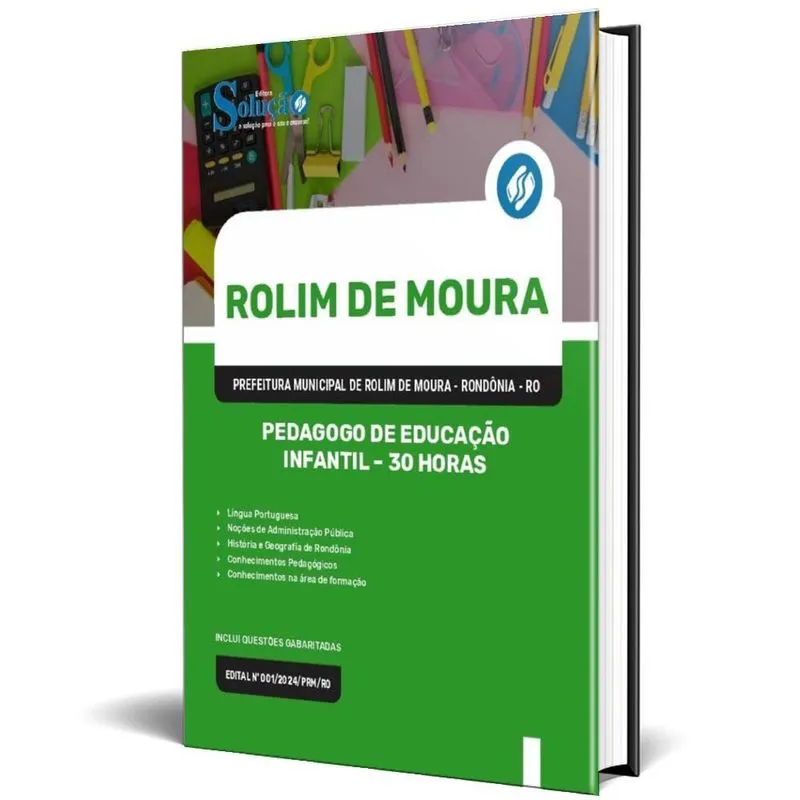 Apostila Prefeitura Rolim Moura Ro 2024 Pedagogo Educação