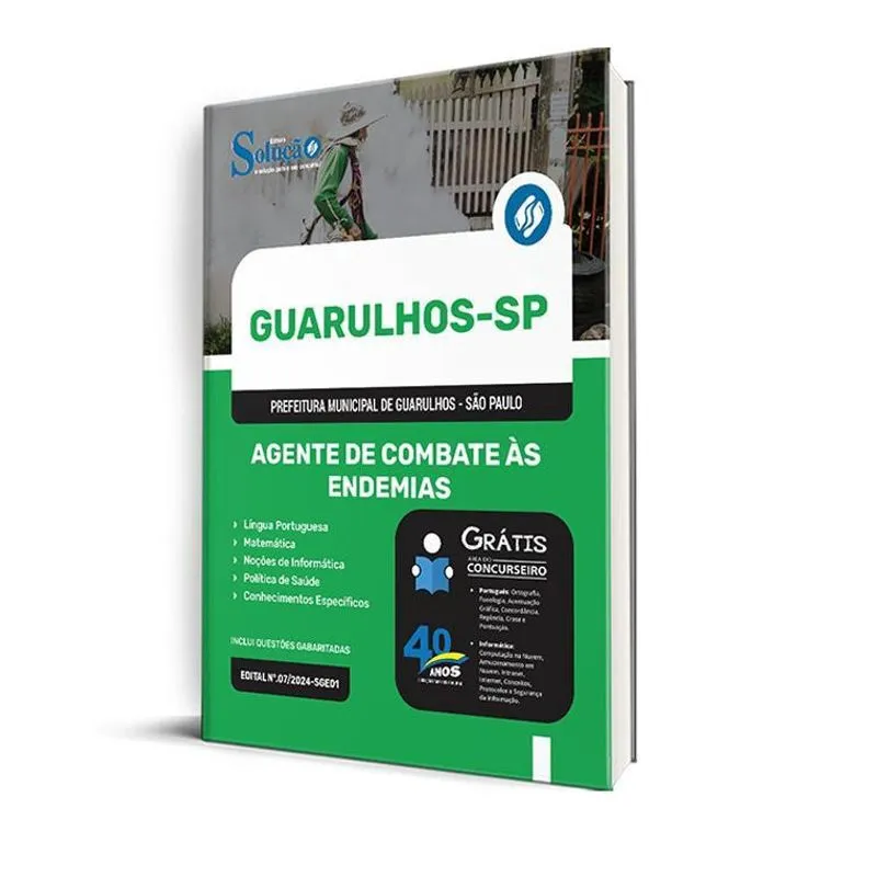 Apostila Prefeitura Guarulhos Sp 2024 Agente Combate Às