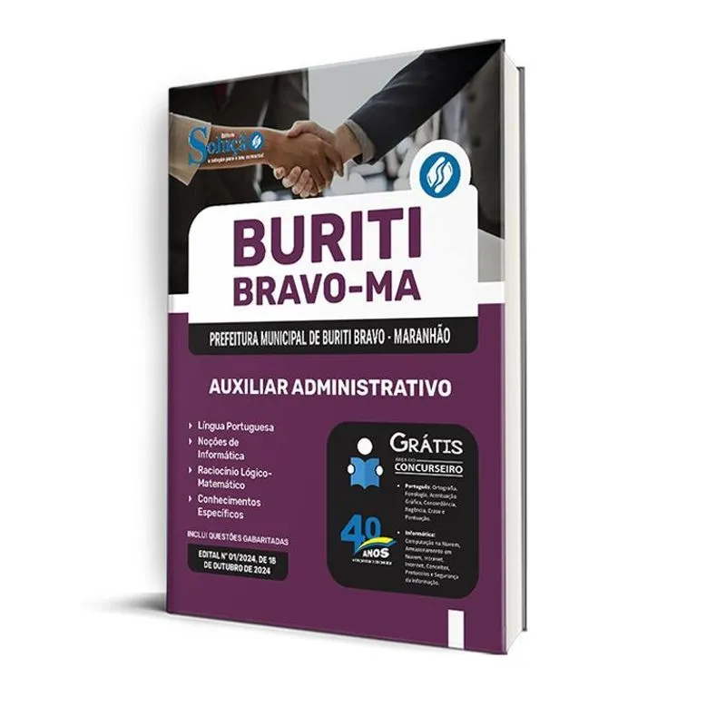 Apostila Prefeitura Buriti Bravo Ma 2024 Auxiliar