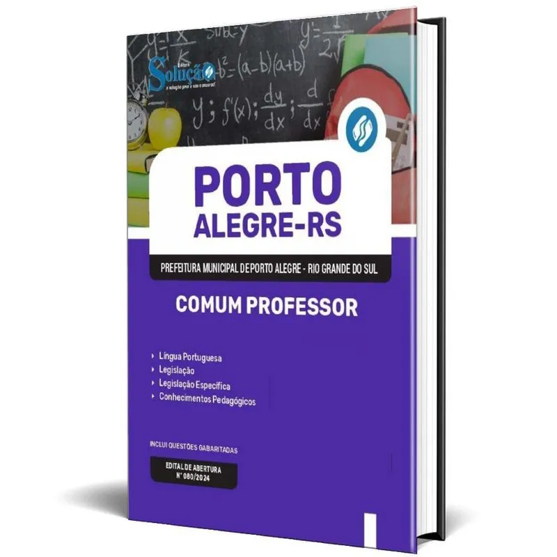 Apostila Prefeitura Porto Alegre Rs 2024 - Comum Professor
