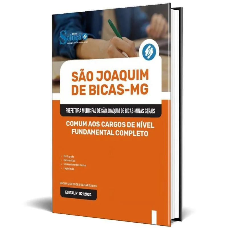 Apostila Prefeitura São Joaquim Bicas Mg 2024 Comum Aos